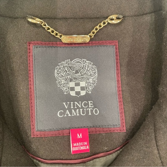 Vince Camuto double breasted dark green pea coat - Picture 5 of 16